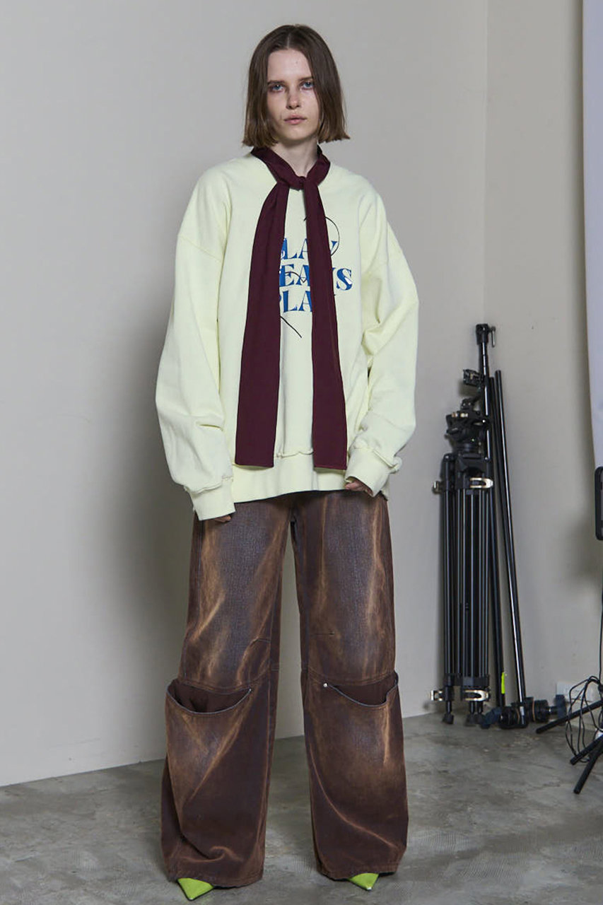 MAISON SPECIAL(メゾンスペシャル)｜Cover Leg Flocky Denim Pants