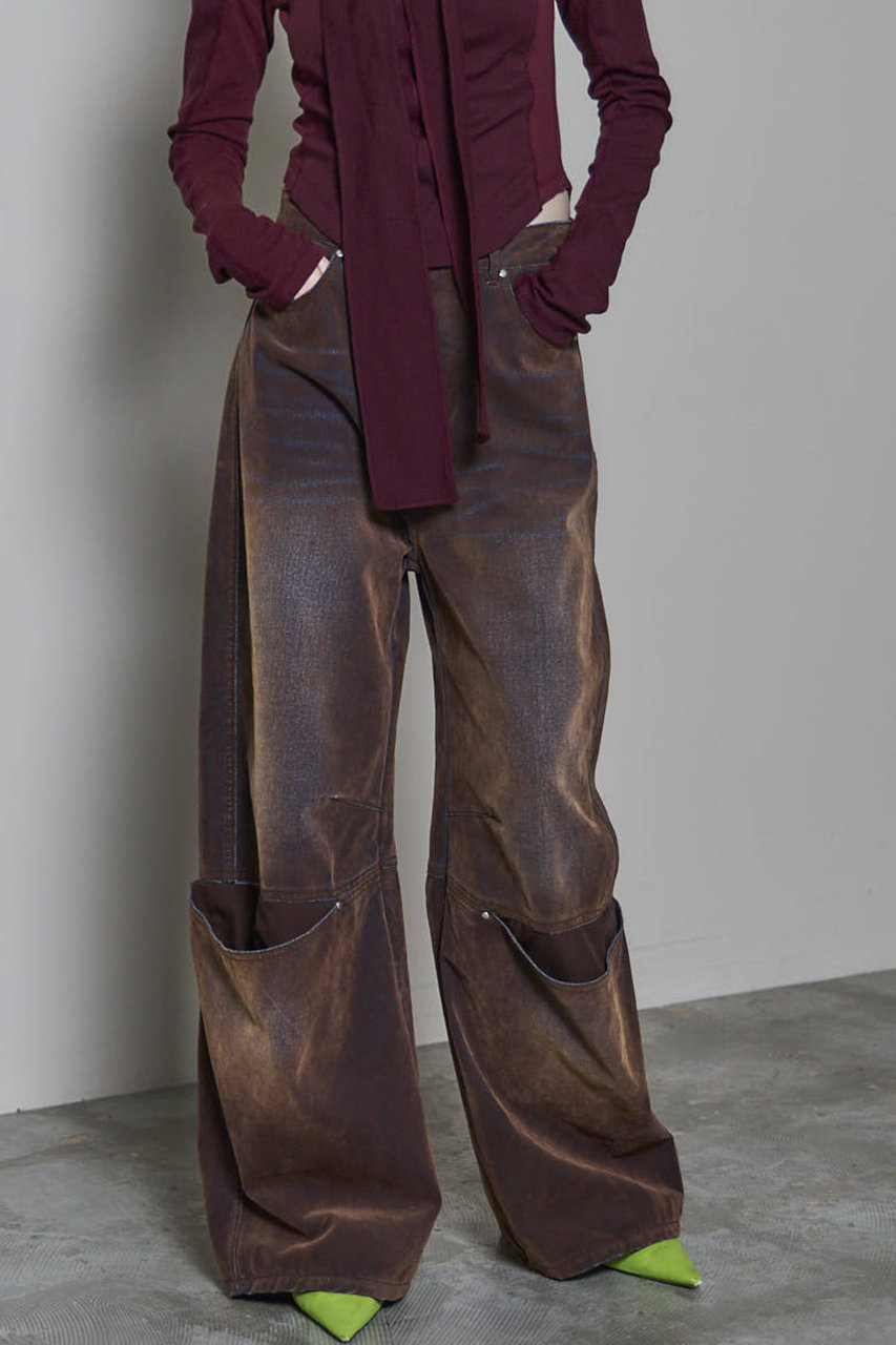 MAISON SPECIAL(メゾンスペシャル)｜Cover Leg Flocky Denim Pants