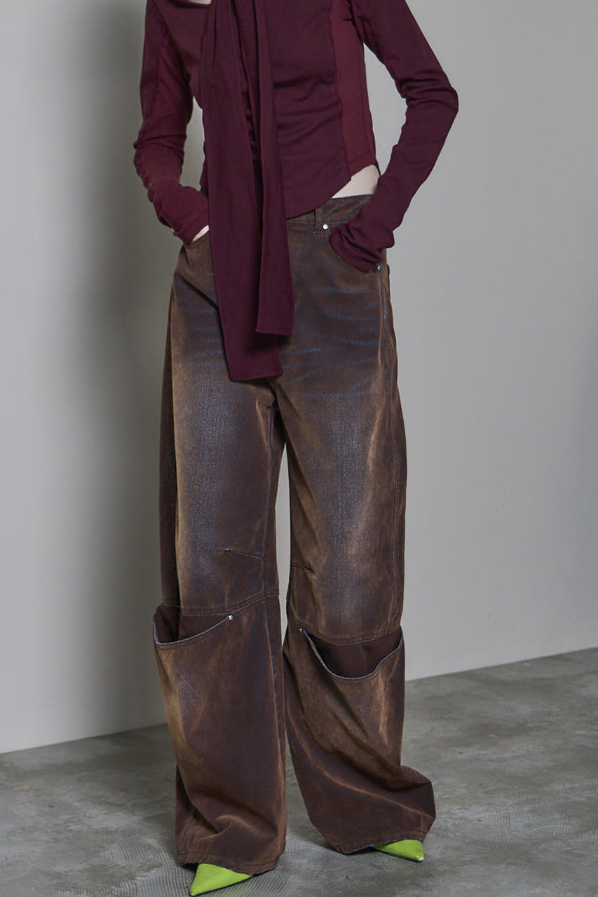 MAISON SPECIAL(メゾンスペシャル)｜Cover Leg Flocky Denim Pants