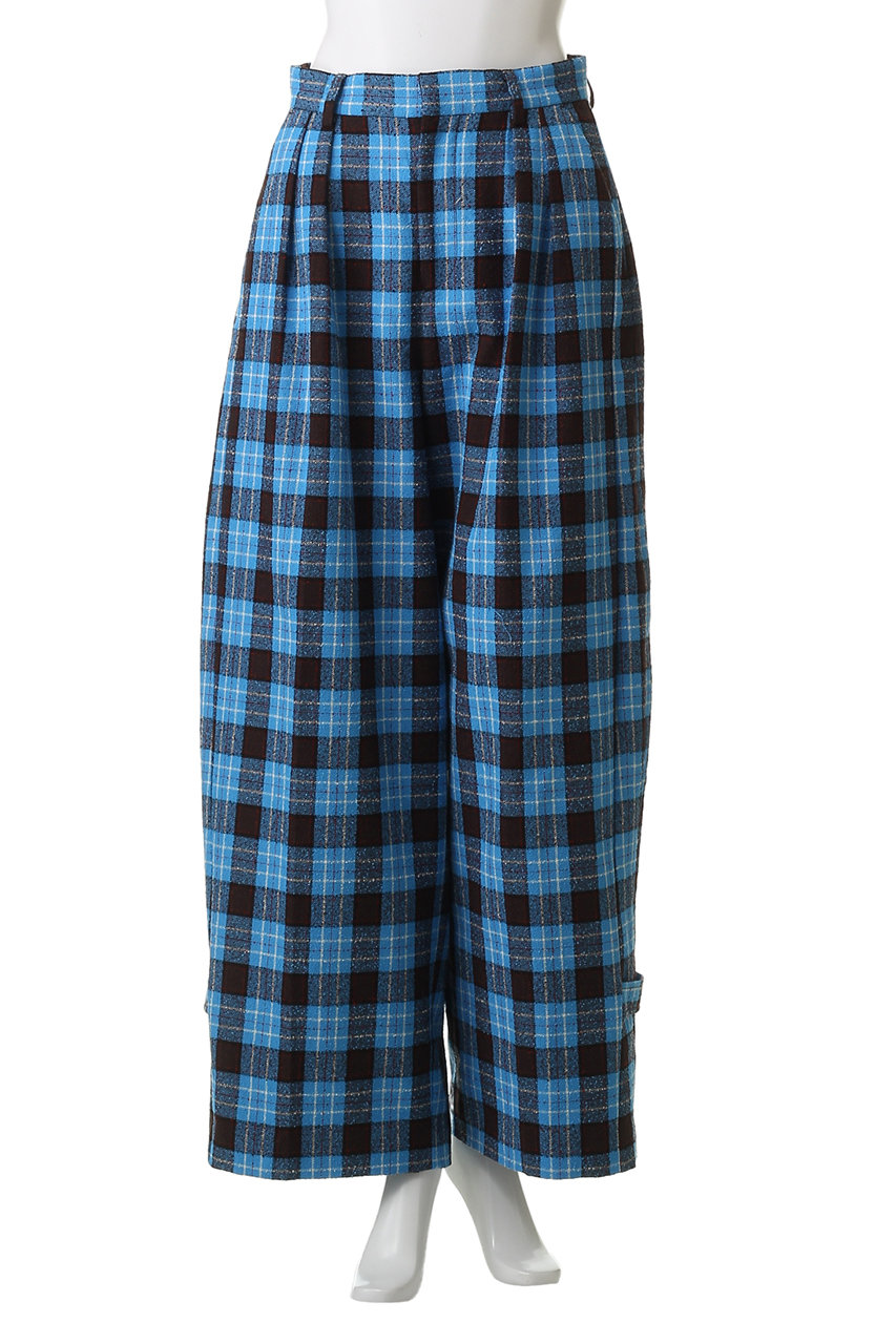 MAISON SPECIAL(メゾンスペシャル)｜Loop Yarn Plaid Two-tuck Pants