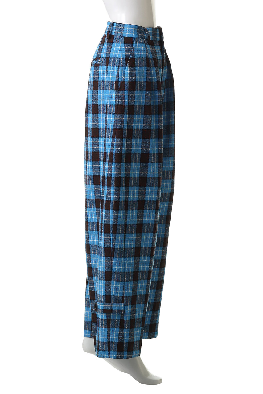 MAISON SPECIAL(メゾンスペシャル)｜Loop Yarn Plaid Two-tuck Pants
