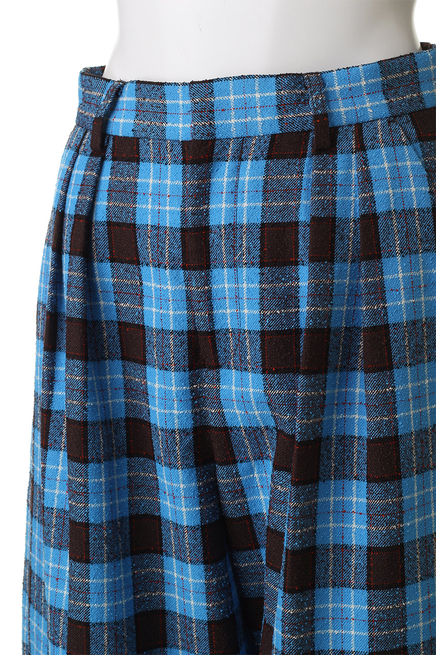 MAISON SPECIAL(メゾンスペシャル)｜Loop Yarn Plaid Two-tuck Pants