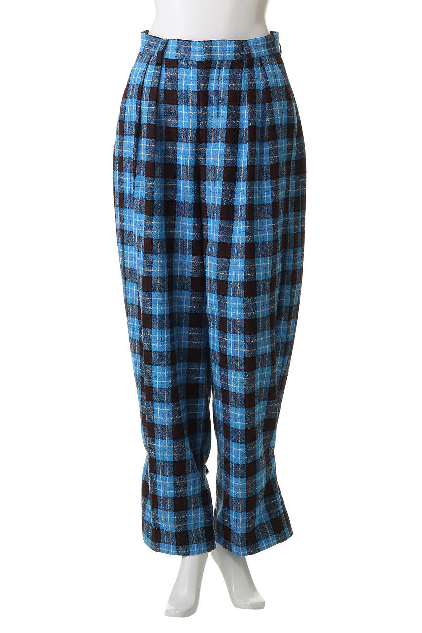 MAISON SPECIAL(メゾンスペシャル)｜Loop Yarn Plaid Two-tuck Pants