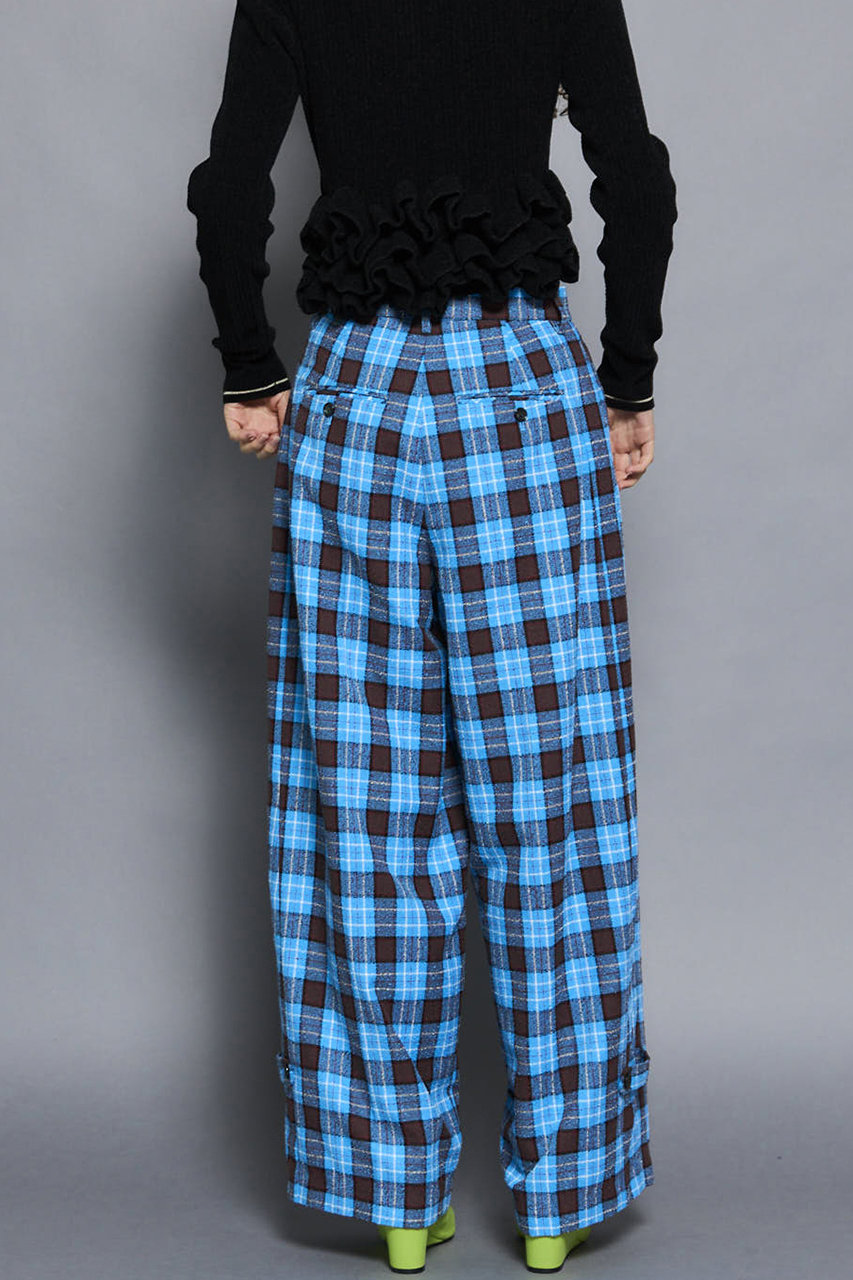 MAISON SPECIAL(メゾンスペシャル)|Loop Yarn Plaid Two-tuck Pants MAISON SPECIAL(メゾンスペシャル)|Loop Yarn Plaid Two-tuck Pants