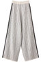 Openwork Knitting Track Pants/透かし編みニットトラックパンツ メゾンスペシャル/MAISON SPECIAL WHT(ホワイト)
