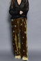 Beads Flower Embroidery Velor Pants/ビーズフラワーエンブロイダリーベロアパンツ メゾンスペシャル/MAISON SPECIAL