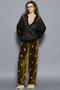 Beads Flower Embroidery Velor Pants/ビーズフラワーエンブロイダリーベロアパンツ メゾンスペシャル/MAISON SPECIAL
