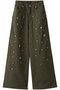 faux Leather Bijou Pants/フェイクレザービジューパンツ メゾンスペシャル/MAISON SPECIAL KHK(カーキ)