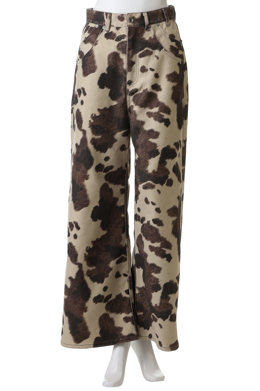 MAISON SPECIAL(メゾンスペシャル)｜faux Leather Cow Printed Pants