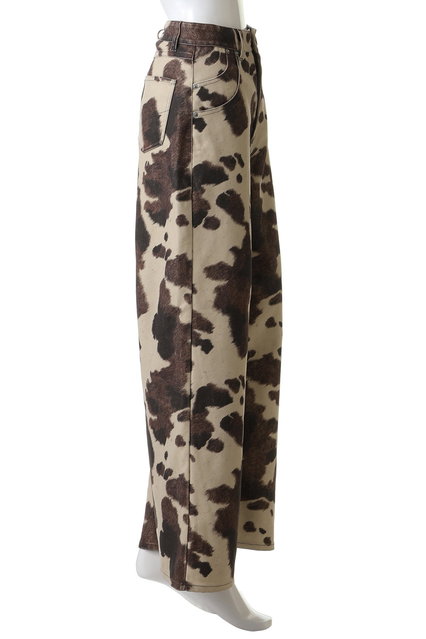 MAISON SPECIAL(メゾンスペシャル)｜faux Leather Cow Printed Pants