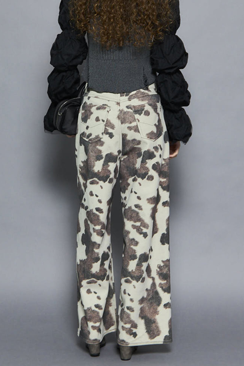 MAISON SPECIAL(メゾンスペシャル)｜faux Leather Cow Printed Pants
