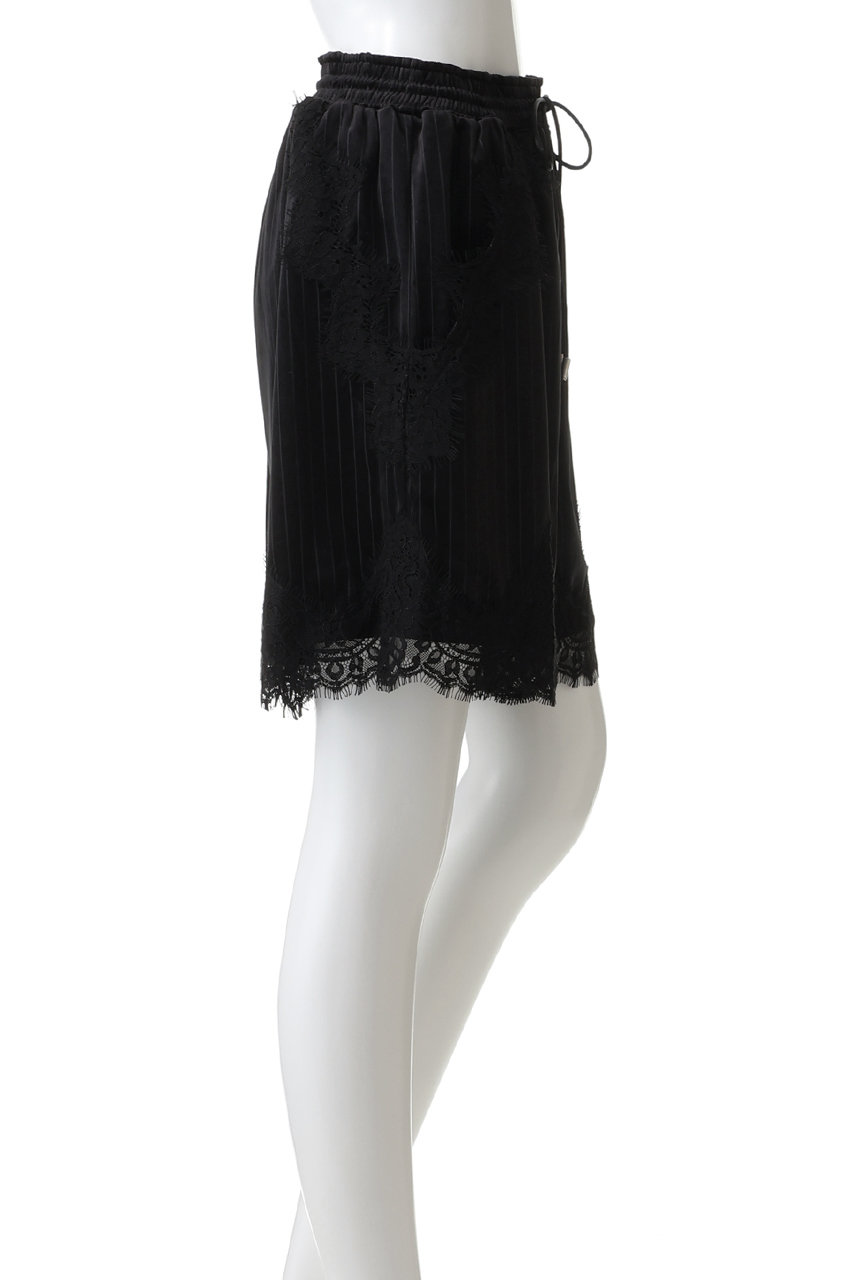 MAISON SPECIAL(メゾンスペシャル)｜Hem Lace Velour Shorts/ヘム