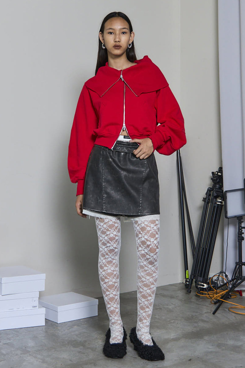 MAISON SPECIAL(メゾンスペシャル)｜Belted faux Leather Culottes