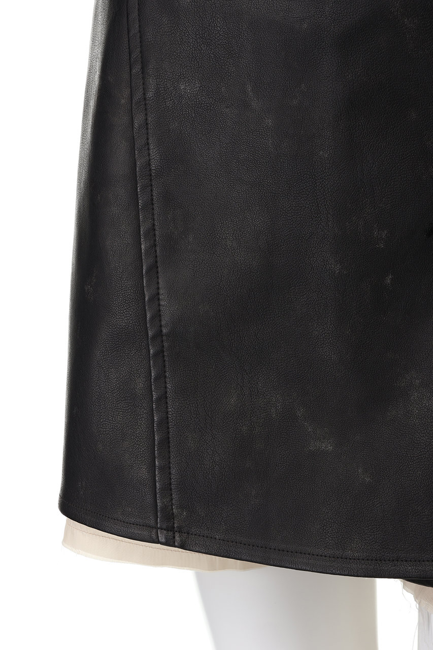 MAISON SPECIAL(メゾンスペシャル)｜Belted faux Leather Culottes