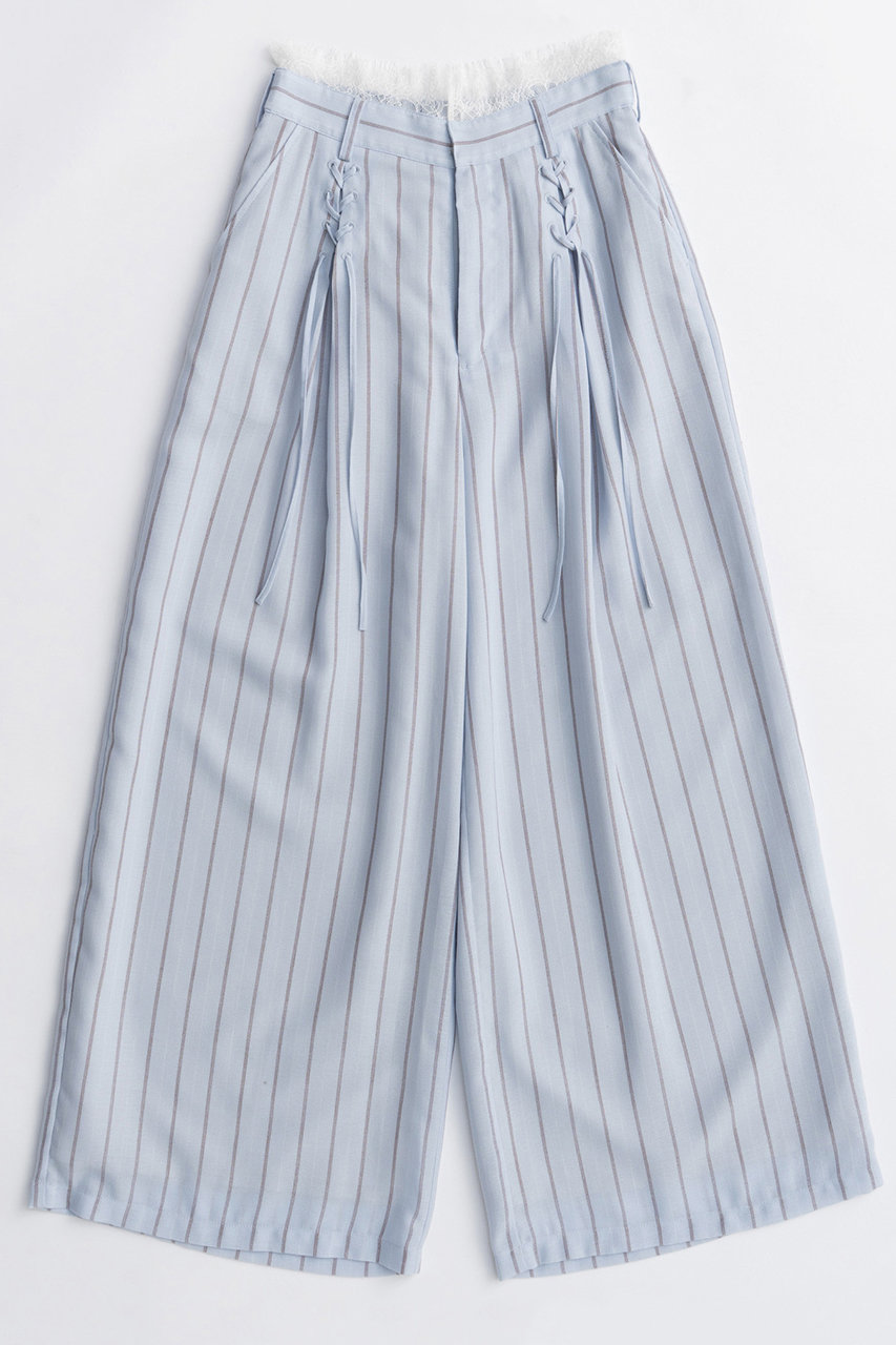 MAISON SPECIAL Lace-up Easy Pants/レースアップイージーパンツ (BLU(ブルー), 38) メゾンスペシャル ELLE SHOP MAISON SPECIAL Lace-up Easy Pants/レースアップイージーパンツ (BLU(ブルー), 38) メゾンスペシャル ELLE SHOP