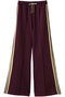Zipper Side Line Easy Pants/ファスナーサイドラインイージーパンツ メゾンスペシャル/MAISON SPECIAL BRD(ボルドー)