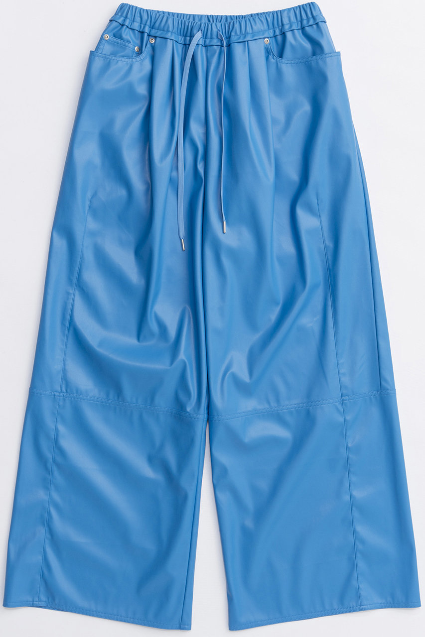 MAISON SPECIAL Volume Wide Vegan Leather Pants/ボリュームワイドヴィーガンレザーパンツ (BLU(ブルー), 36) メゾンスペシャル ELLE SHOP MAISON SPECIAL Volume Wide Vegan Leather Pants/ボリュームワイドヴィーガンレザーパンツ (BLU(ブルー), 36) メゾンスペシャル ELLE SHOP