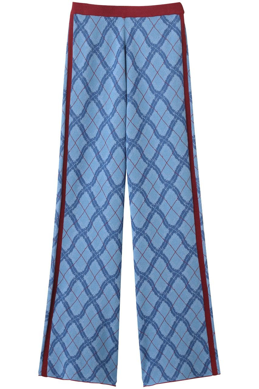 メゾンマーブル レース ニットパンツ miniレースニットパンツ完売品 MAISON SPECIAL(メゾンスペシャル)｜Plaid Straight Knit Pants