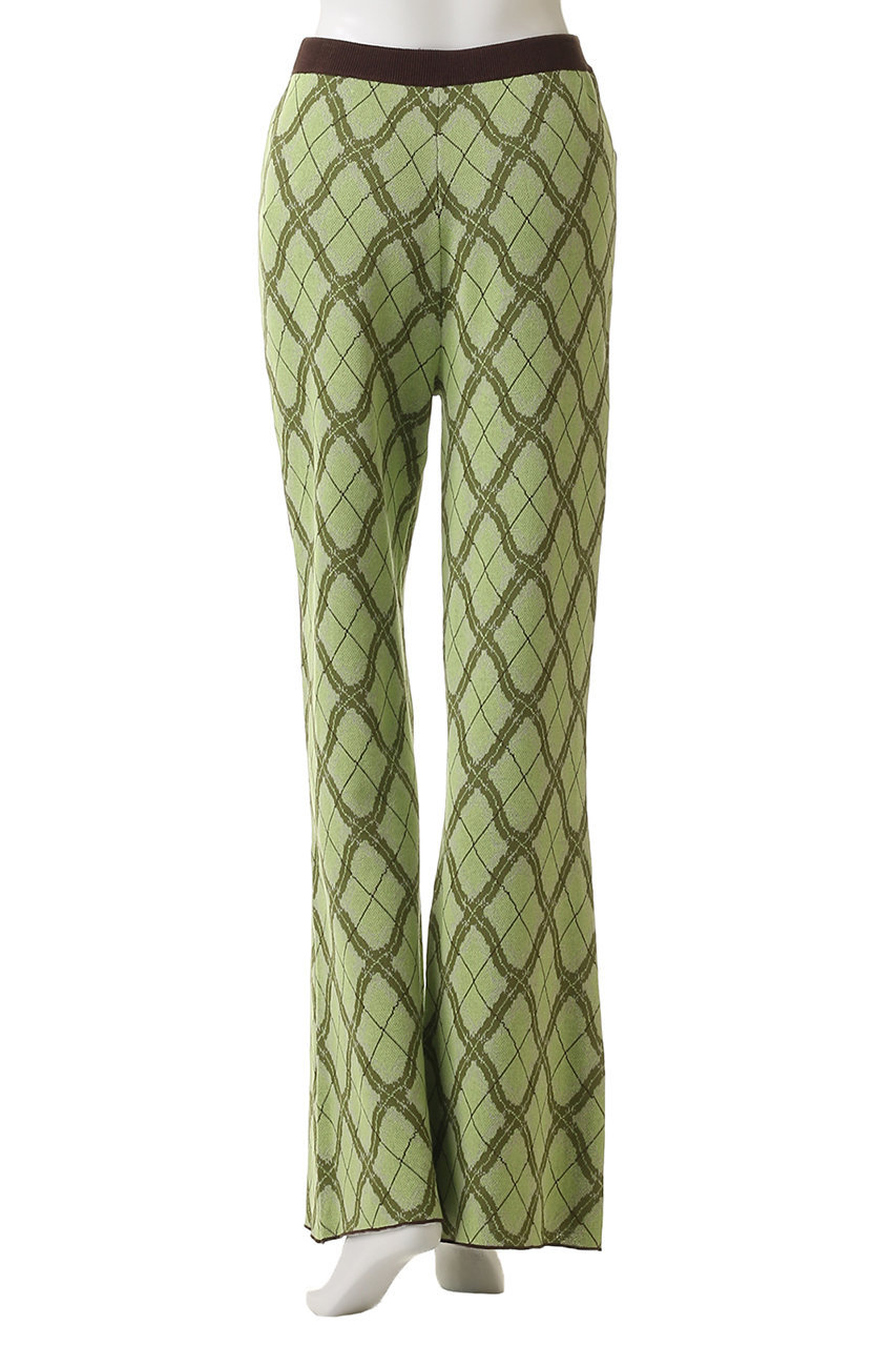 MAISON SPECIAL(メゾンスペシャル)｜Plaid Straight Knit Pants