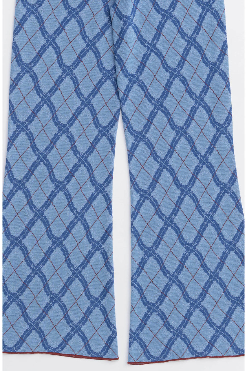 MAISON SPECIAL(メゾンスペシャル)｜Plaid Straight Knit Pants