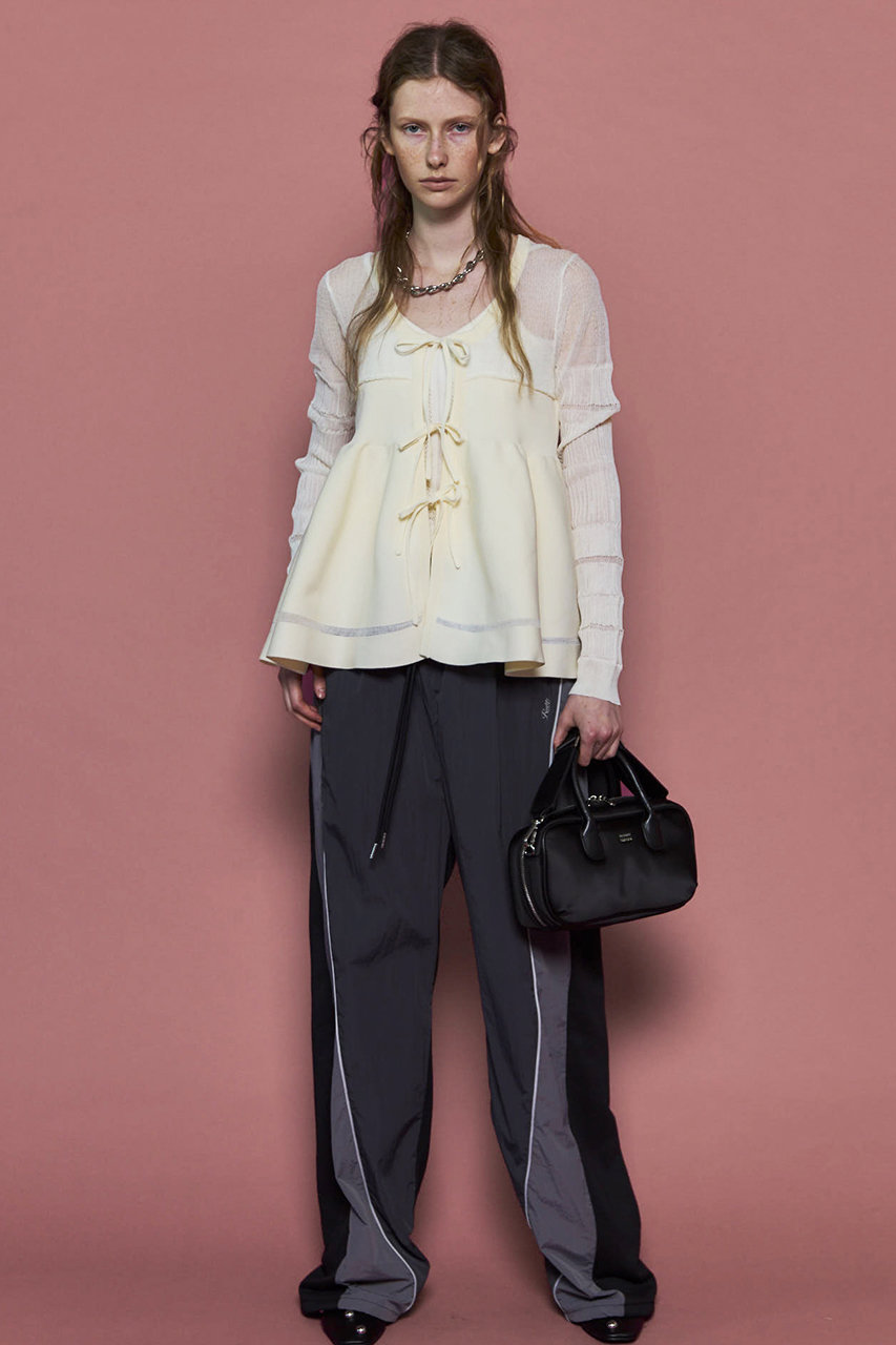 MAISON SPECIAL(メゾンスペシャル)｜Nylon Docking Jersey Pants