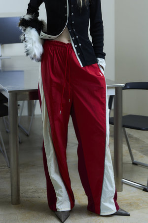 メゾンスペシャル/MAISON SPECIALのNylon Docking Jersey Pants/ナイロンドッキングジャージパンツ(110600/110601)