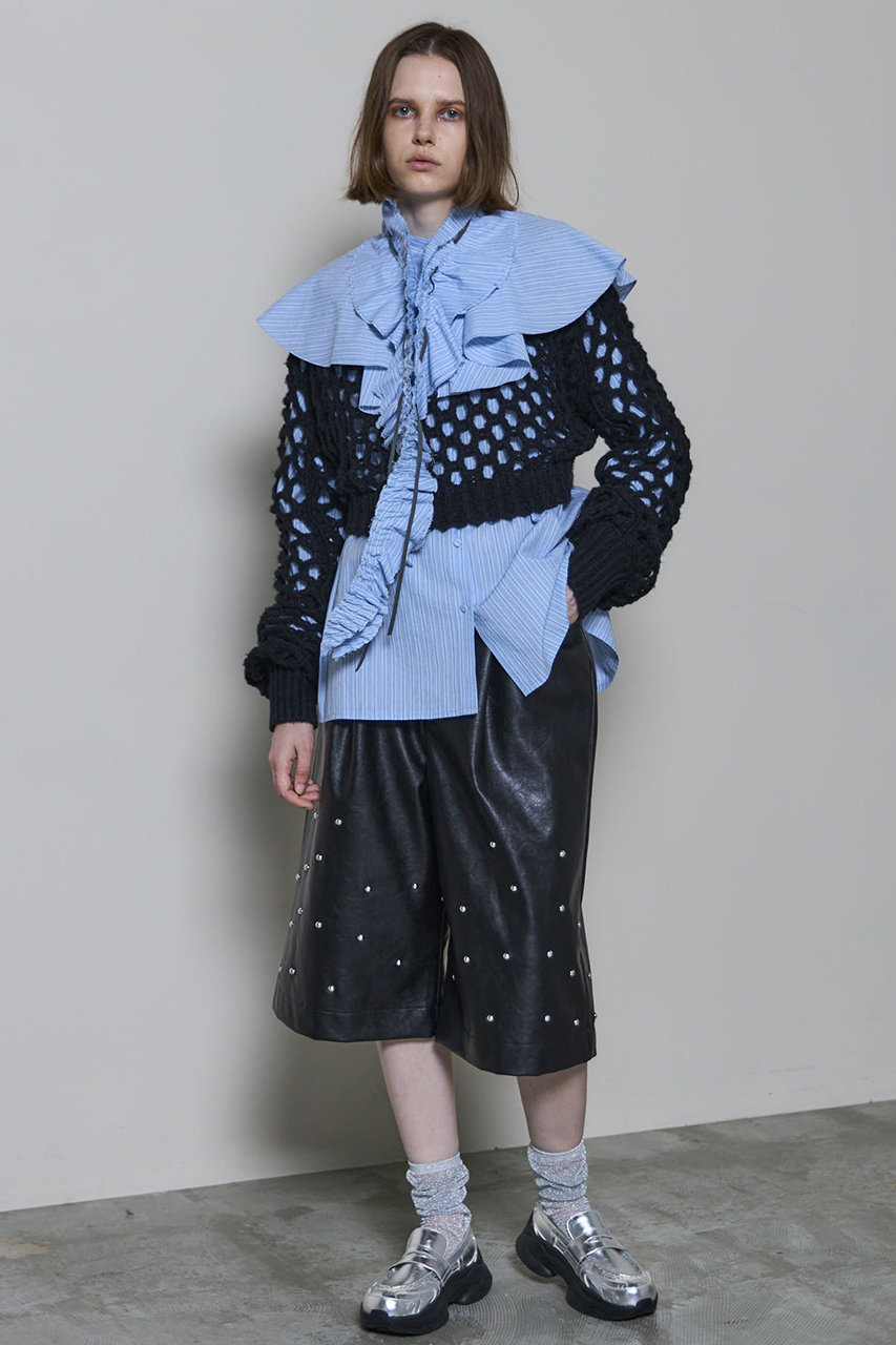 MAISON SPECIAL(メゾンスペシャル)｜Studs Leather Shorts/スタッズ