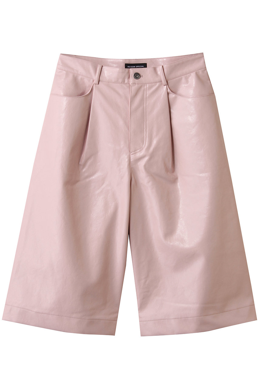 MAISON SPECIAL Leather Shorts/レザーショートパンツ (PNK(ピンク), 38) メゾンスペシャル ELLE SHOP MAISON SPECIAL Leather Shorts/レザーショートパンツ (PNK(ピンク), 38) メゾンスペシャル ELLE SHOP