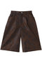 Cow Pattern Leather Shorts/COW柄レザーショートパンツ メゾンスペシャル/MAISON SPECIAL BRN(ブラウン)