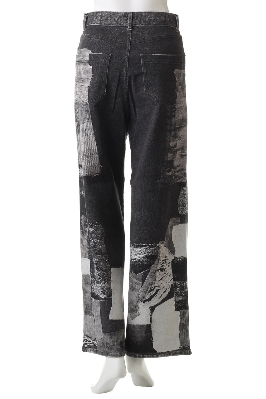 MAISON SPECIAL(メゾンスペシャル)｜Patchwork Printed Denim Pants