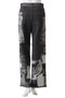 Patchwork Printed Denim Pants/パッチワークプリントデニム メゾンスペシャル/MAISON SPECIAL