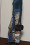 Patchwork Printed Denim Pants/パッチワークプリントデニム メゾンスペシャル/MAISON SPECIAL