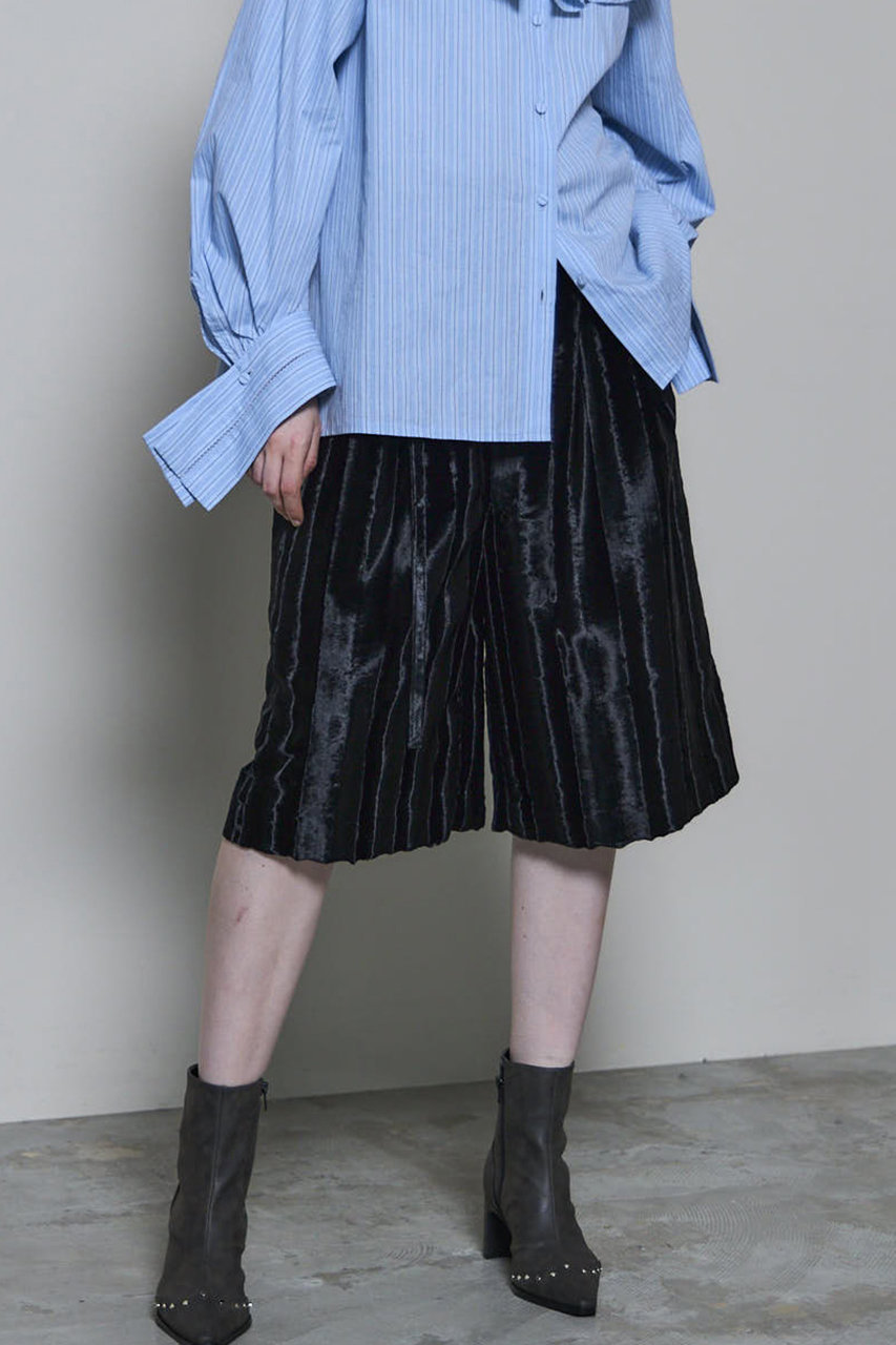 MAISON SPECIAL(メゾンスペシャル)｜Fake Hair Calf Two-tuck Shorts