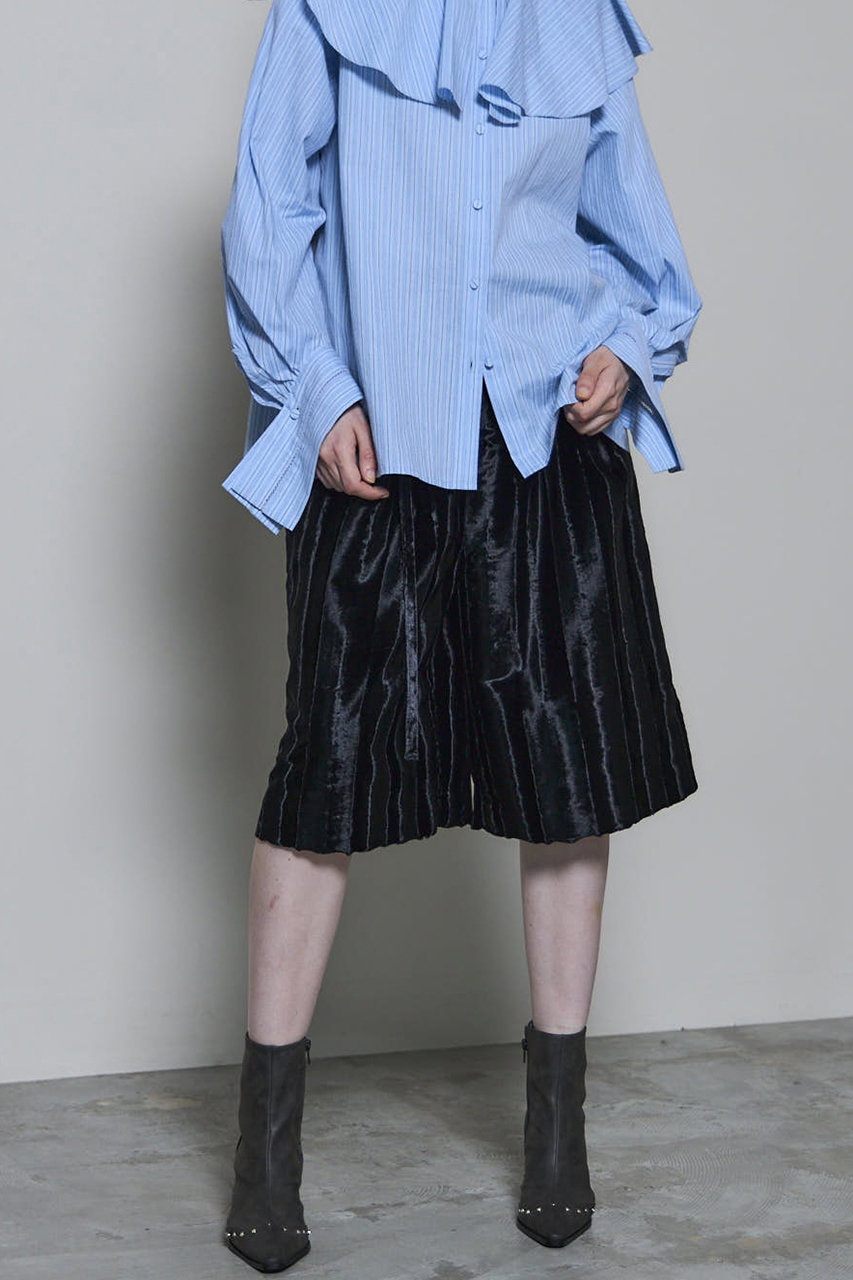 MAISON SPECIAL(メゾンスペシャル)｜Fake Hair Calf Two-tuck Shorts