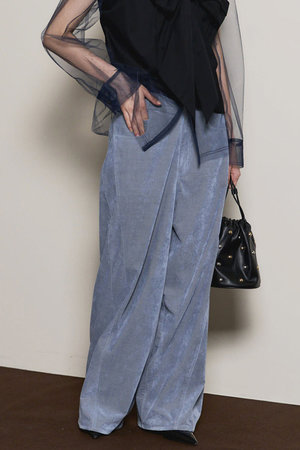 メゾンスペシャル/MAISON SPECIALのChambray Corduroy Wide Pants/シャンブレーコーデュロイワイドパンツ(110600/110601)