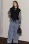 Chambray Corduroy Wide Pants/シャンブレーコーデュロイワイドパンツ メゾンスペシャル/MAISON SPECIAL