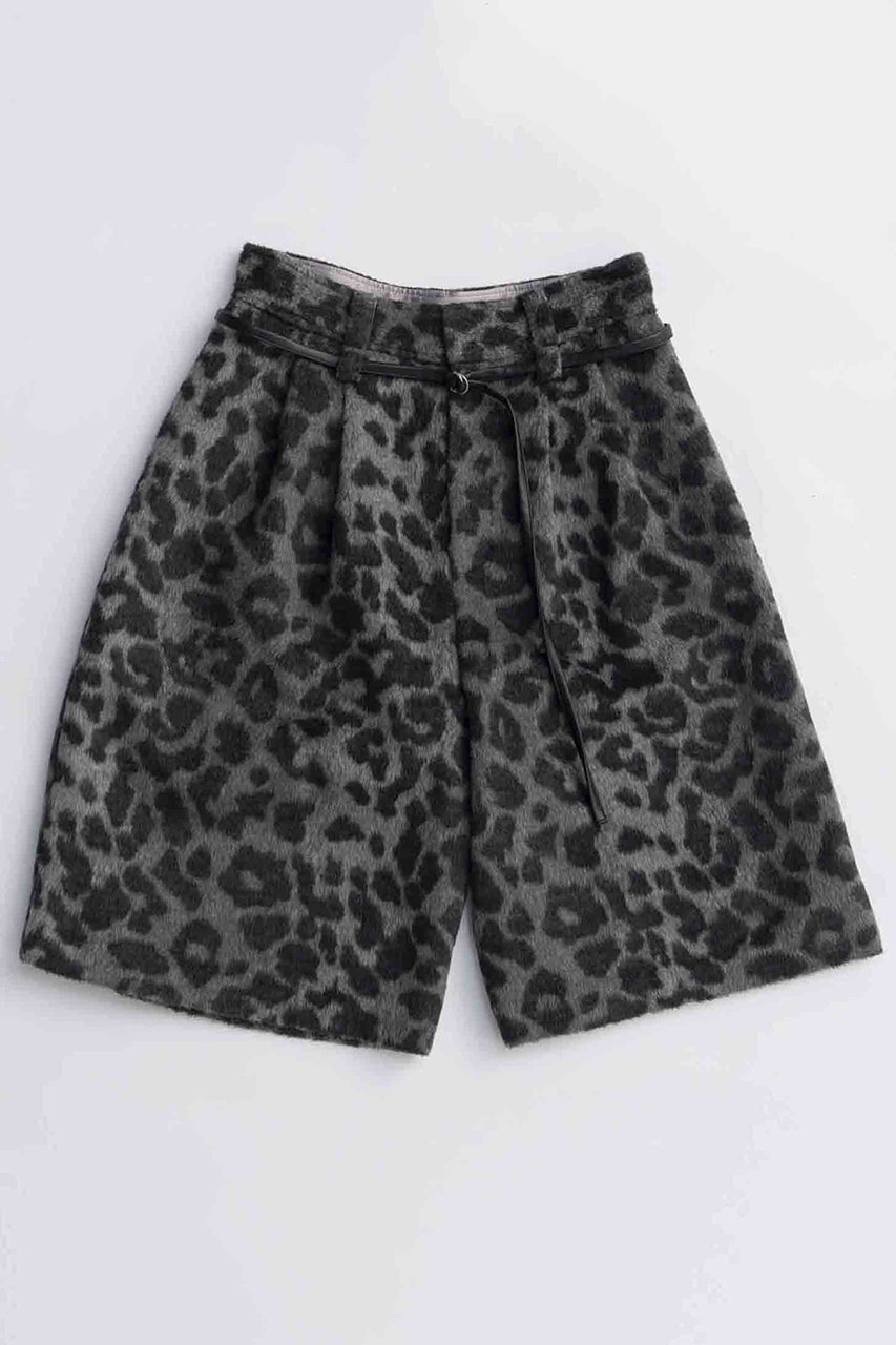 MAISON SPECIAL Leopard Shorts/レオパードハーフパンツ (GRY(グレー), 36) メゾンスペシャル ELLE SHOP MAISON SPECIAL Leopard Shorts/レオパードハーフパンツ (GRY(グレー), 36) メゾンスペシャル ELLE SHOP
