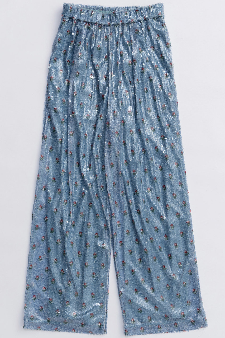 MAISON SPECIAL Flower Easy Pants/フラワーイージーパンツ (BLU(ブルー), 36) メゾンスペシャル ELLE SHOP MAISON SPECIAL Flower Easy Pants/フラワーイージーパンツ (BLU(ブルー), 36) メゾンスペシャル ELLE SHOP