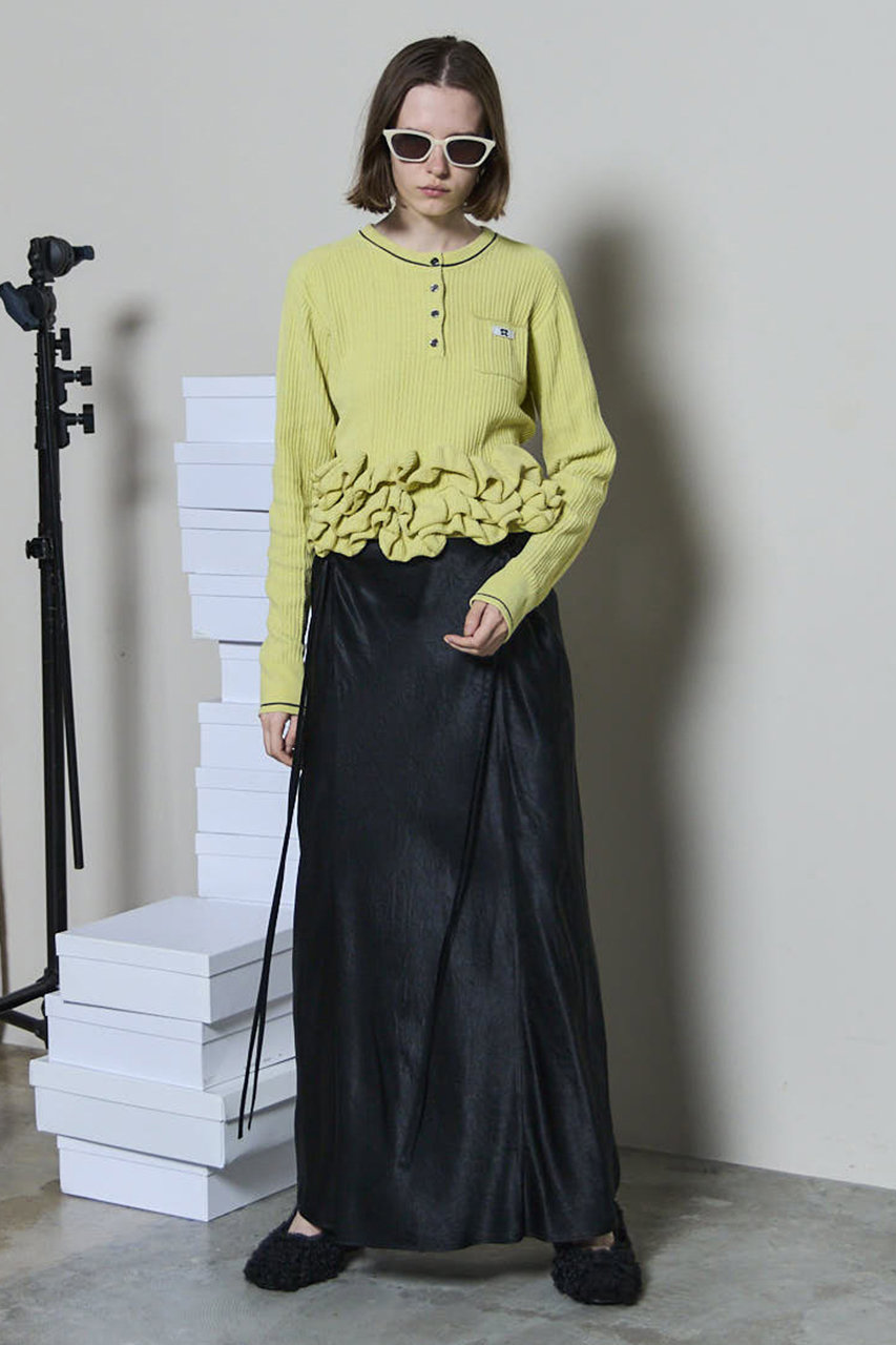 MAISON SPECIAL(メゾンスペシャル)｜Ribbon Satin Mermaid Skirt