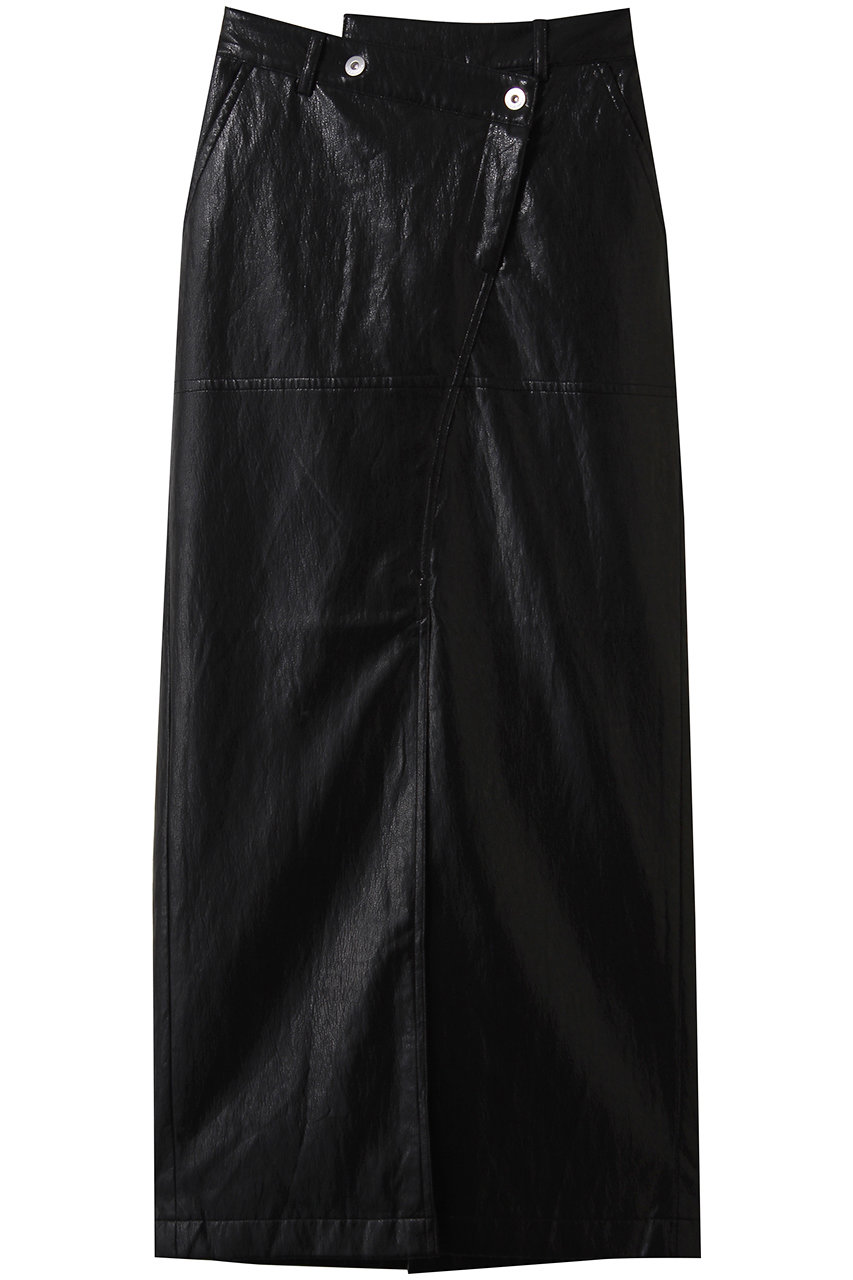 MAISON SPECIAL Waist Cross Vegan Leather Tight Slit Skirt/ウエストクロスヴィーガンレザータイトスリットスカート (BLK(ブラック), 36) メゾンスペシャル ELLE SHOP MAISON SPECIAL Waist Cross Vegan Leather Tight Slit Skirt/ウエストクロスヴィーガンレザータイトスリットスカート (BLK(ブラック), 36) メゾンスペシャル ELLE SHOP