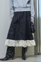 Belted 2way Flower Hem Volume Skirt/ベルテッド2WAYフラワーヘムボリューミースカート メゾンスペシャル/MAISON SPECIAL