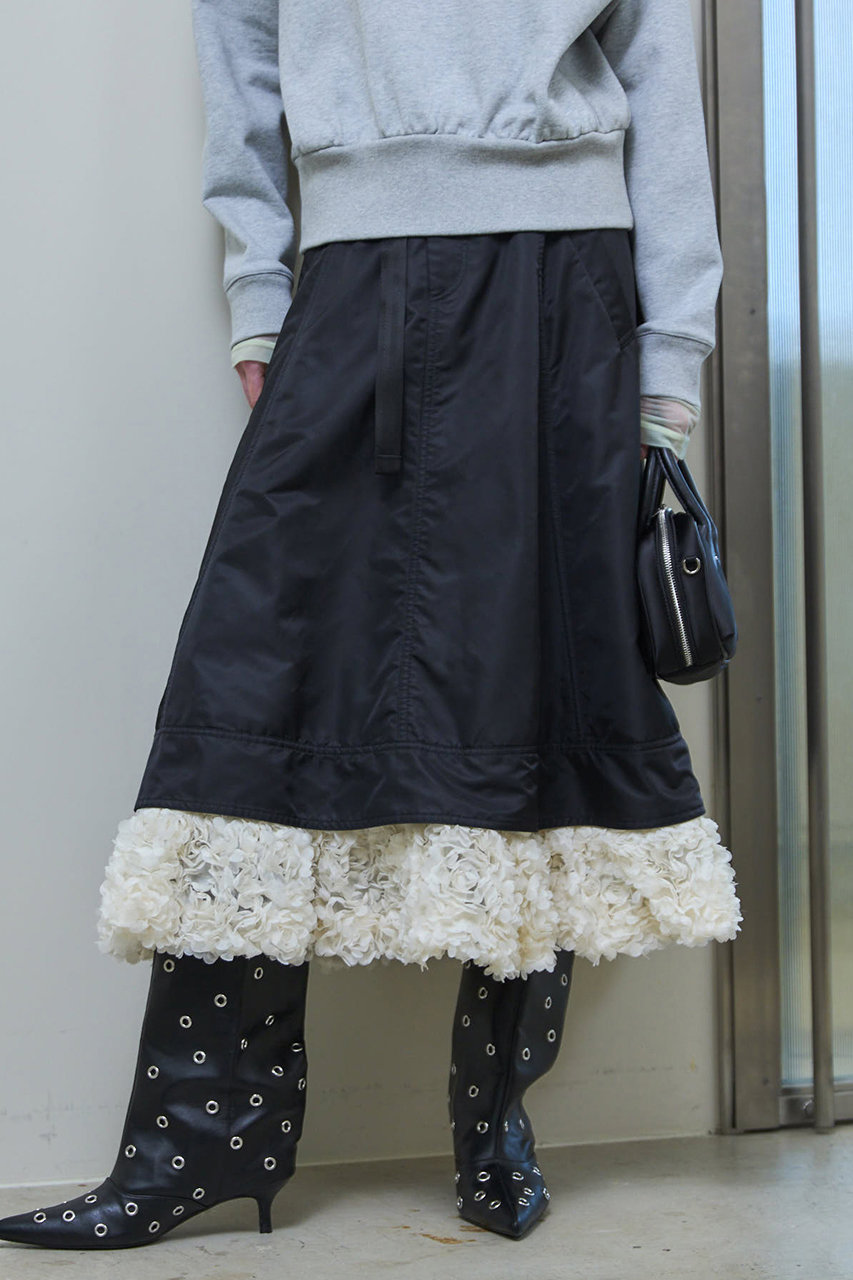 MAISON SPECIAL(メゾンスペシャル)｜Belted 2way Flower Hem Volume
