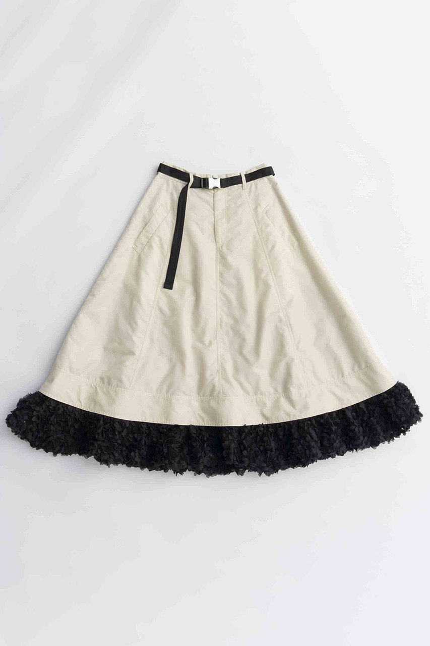MAISON SPECIAL Belted 2way Flower Hem Volume Skirt/ベルテッド2WAYフラワーヘムボリューミースカート (IVR(アイボリー), 36) メゾンスペシャル ELLE SHOP MAISON SPECIAL Belted 2way Flower Hem Volume Skirt/ベルテッド2WAYフラワーヘムボリューミースカート (IVR(アイボリー), 36) メゾンスペシャル ELLE SHOP