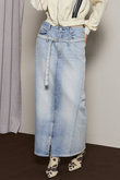 2way High Waist Denim Skirt/2WAYハイウエストデニムスカート