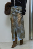 2way High Waist Denim Skirt/2WAYハイウエストデニムスカート