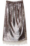 Lace Combination Sequin Skirt/レースコンビスパンコールスカート メゾンスペシャル/MAISON SPECIAL BRN(ブラウン)