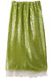 Lace Combination Sequin Skirt/レースコンビスパンコールスカート メゾンスペシャル/MAISON SPECIAL GRN(グリーン)