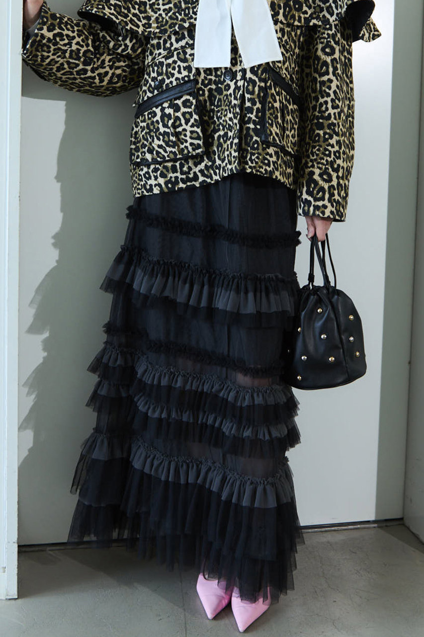 ボリュームチュールフリルスカート　MAISON SPECIAL メゾンスペシャル MAISON SPECIAL(メゾンスペシャル)｜Volume Tulle Ruffle Skirt