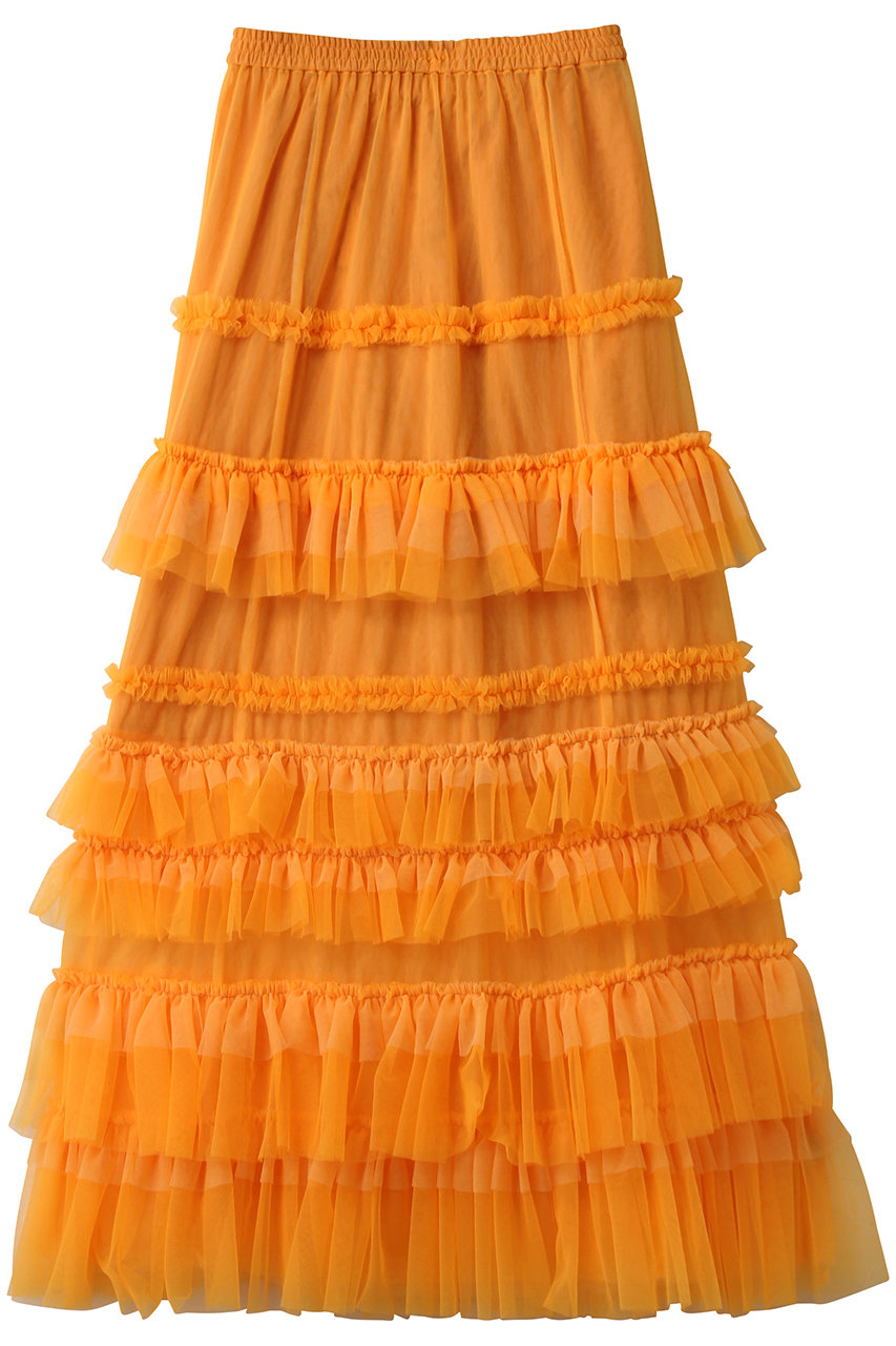 MAISON SPECIAL Volume Tulle Ruffle Skirt/ボリュームチュールフリルスカート (ORG(オレンジ), 36) メゾンスペシャル ELLE SHOP MAISON SPECIAL Volume Tulle Ruffle Skirt/ボリュームチュールフリルスカート (ORG(オレンジ), 36) メゾンスペシャル ELLE SHOP