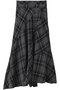 Random Plaid Flare Skirt/ランダムチェックフレアスカート メゾンスペシャル/MAISON SPECIAL GRY(グレー)